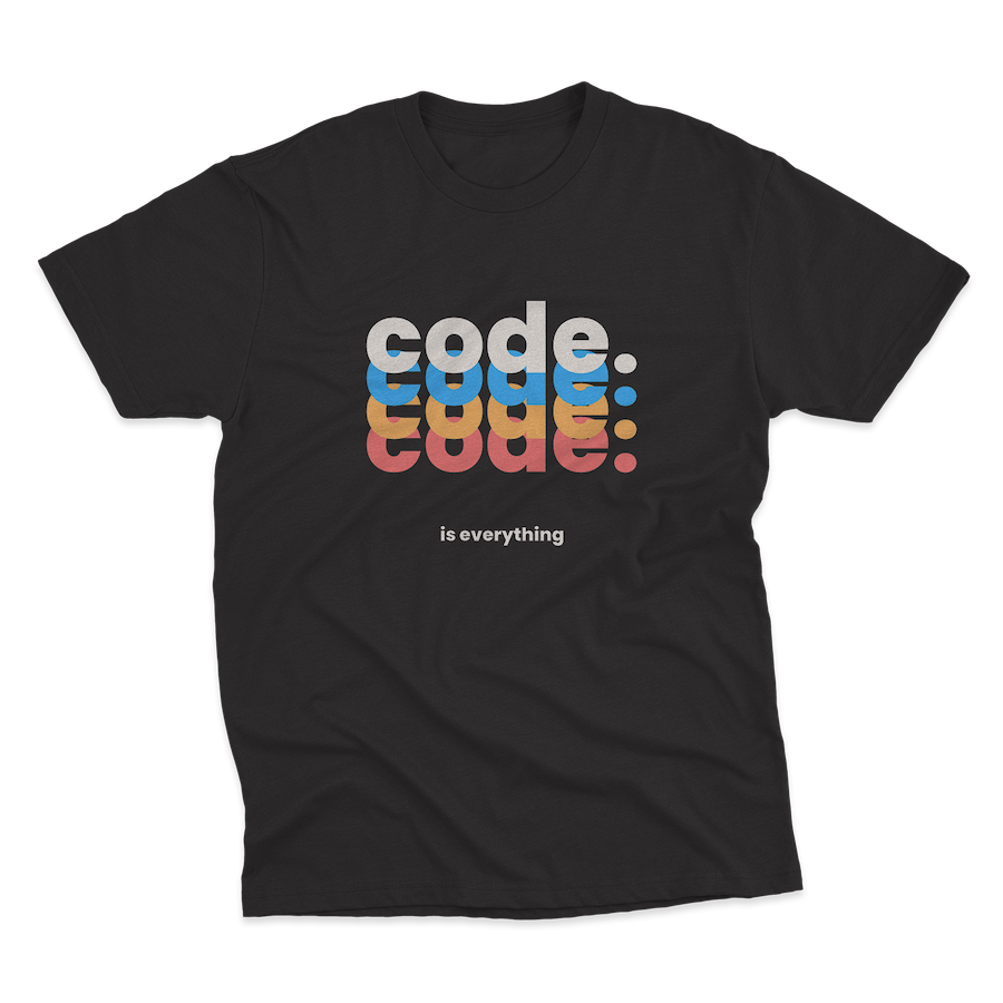 T-Shirt - Text Code Design Image